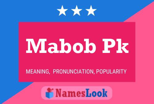 Mabob Pk Naam Poster