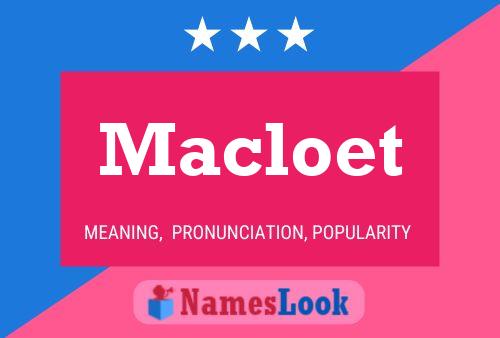 Macloet Naam Poster