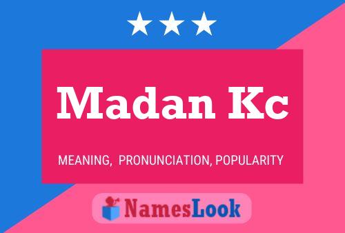 Madan Kc Naam Poster