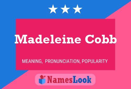 Madeleine Cobb Naam Poster