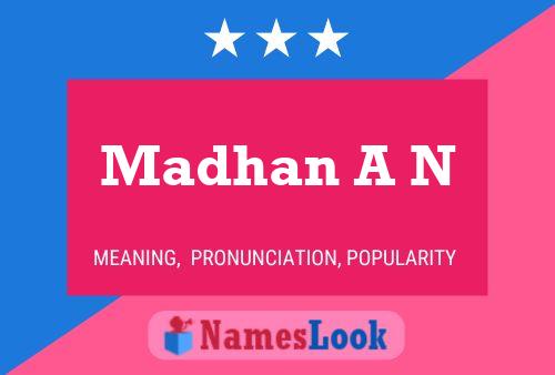 Madhan A N Naam Poster