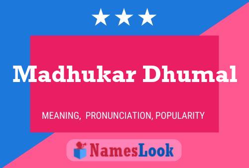 Madhukar Dhumal Naam Poster