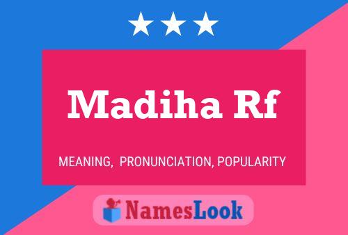 Madiha Rf Naam Poster