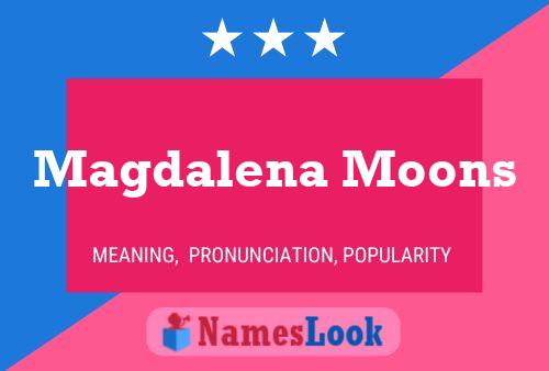 Magdalena Moons Naam Poster