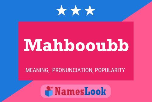 Mahbooubb Naam Poster