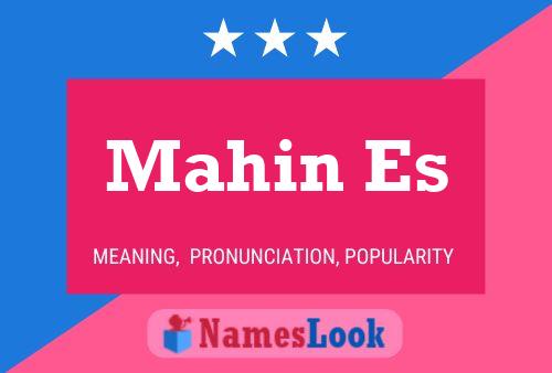 Mahin Es Naam Poster