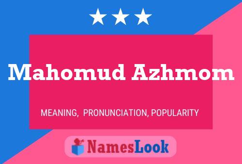 Mahomud Azhmom Naam Poster