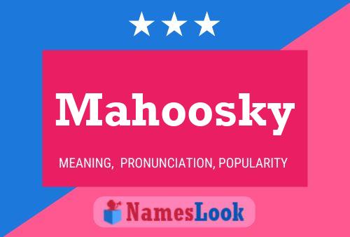 Mahoosky Naam Poster