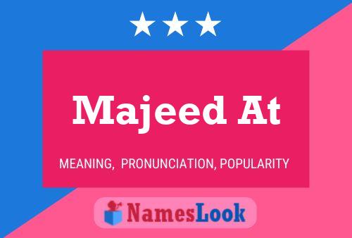 Majeed At Naam Poster