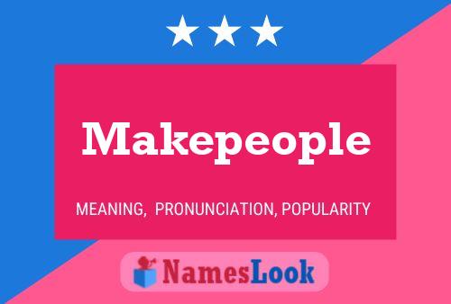 Makepeople Naam Poster