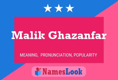 Malik Ghazanfar Naam Poster