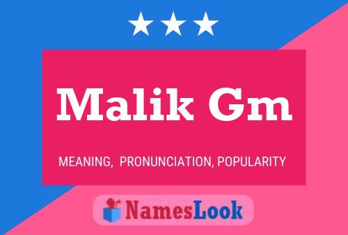 Malik Gm Naam Poster