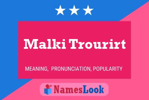 Malki Trourirt Naam Poster