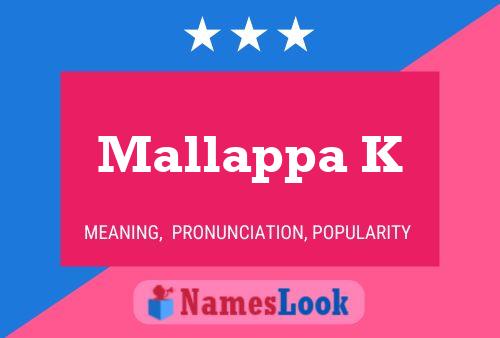 Mallappa K Naam Poster