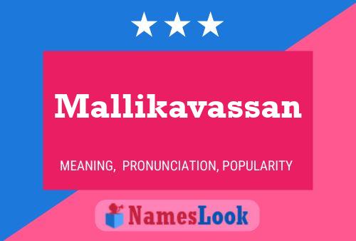 Mallikavassan Naam Poster