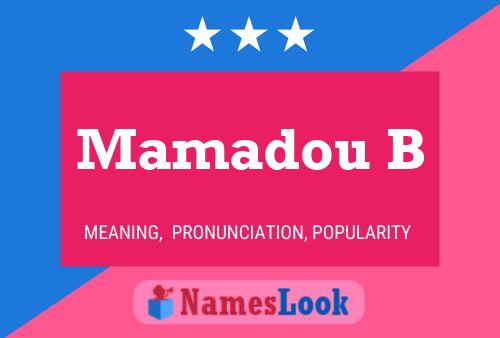 Mamadou B Naam Poster