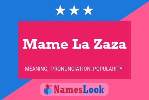 Mame La Zaza Naam Poster