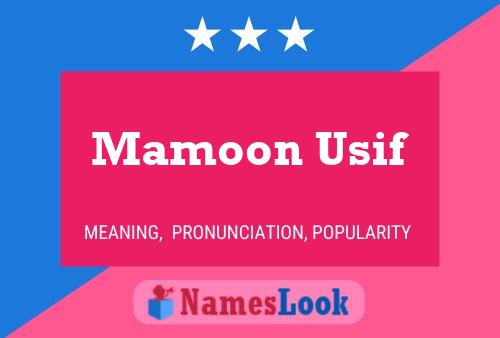 Mamoon Usif Naam Poster