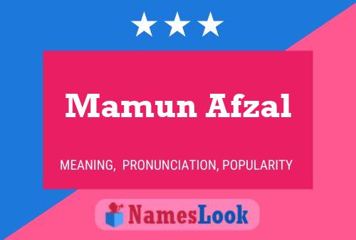 Mamun Afzal Naam Poster