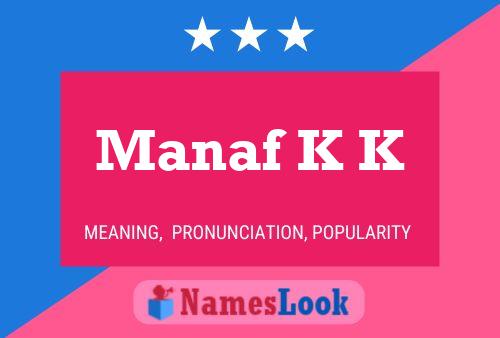 Manaf K K Naam Poster