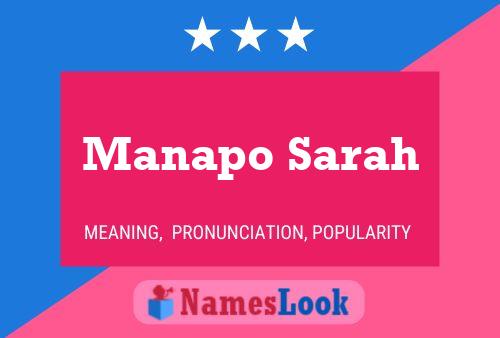 Manapo Sarah Naam Poster