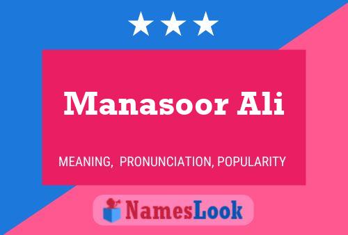 Manasoor Ali Naam Poster