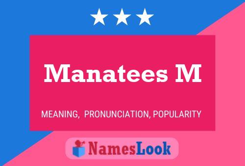 Manatees M Naam Poster