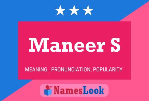 Maneer S Naam Poster