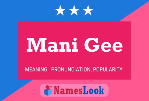 Mani Gee Naam Poster