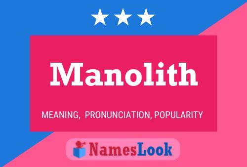 Manolith Naam Poster