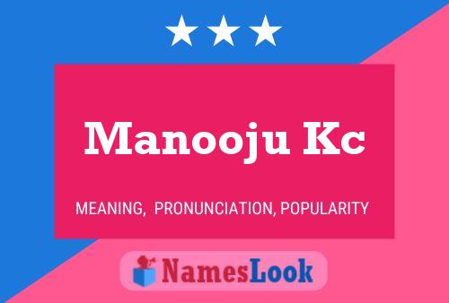 Manooju Kc Naam Poster