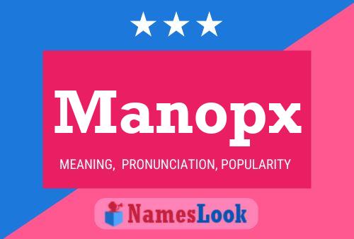 Manopx Naam Poster