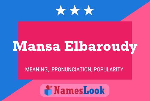 Mansa Elbaroudy Naam Poster