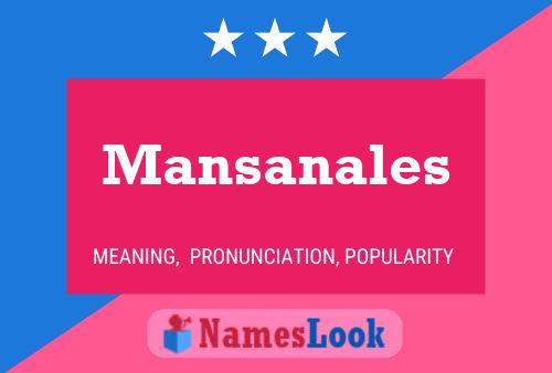 Mansanales Naam Poster