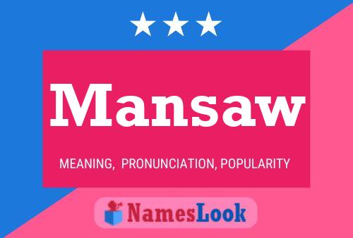 Mansaw Naam Poster