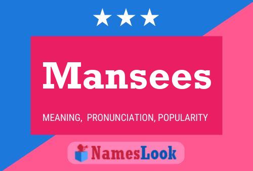 Mansees Naam Poster