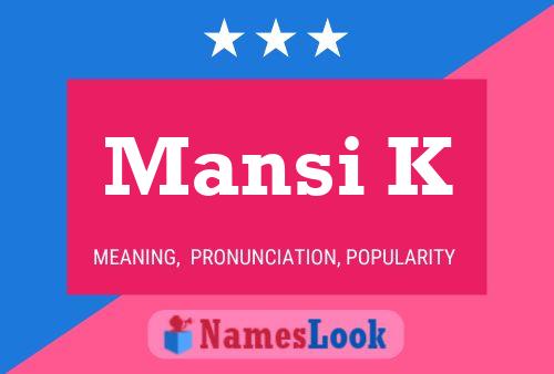 Mansi K Naam Poster