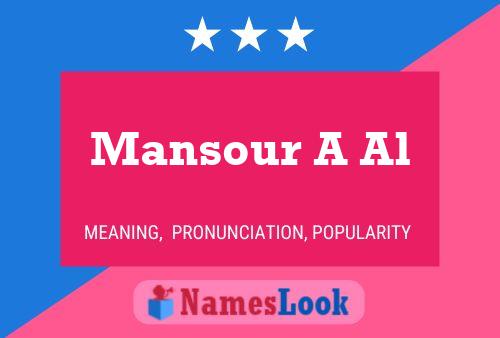 Mansour A Al Naam Poster