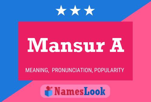 Mansur A Naam Poster