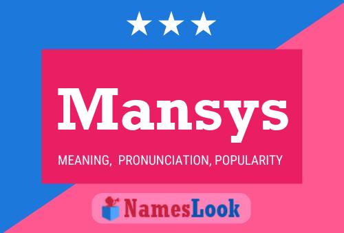 Mansys Naam Poster