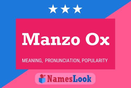 Manzo Ox Naam Poster