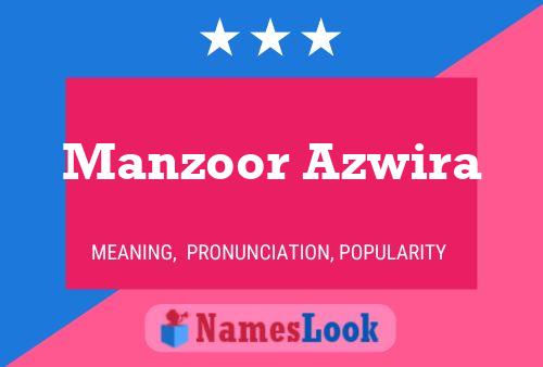 Manzoor Azwira Naam Poster