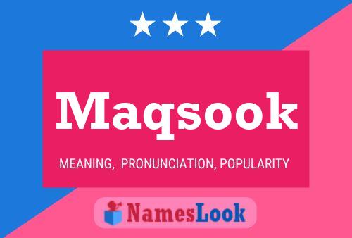 Maqsook Naam Poster