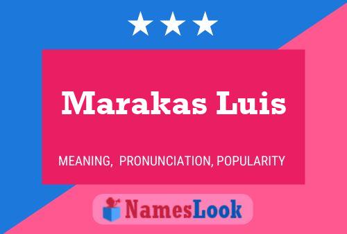 Marakas Luis Naam Poster