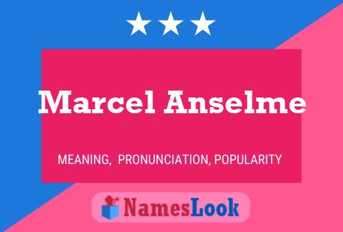 Marcel Anselme Naam Poster