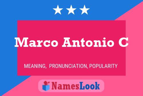 Marco Antonio C Naam Poster