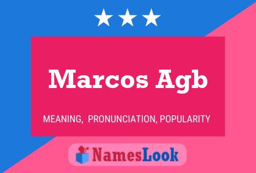 Marcos Agb Naam Poster