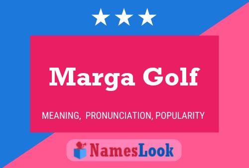 Marga Golf Naam Poster