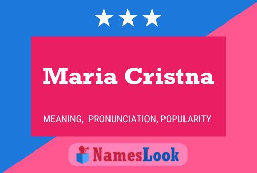 Maria Cristna Naam Poster