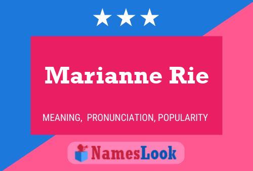 Marianne Rie Naam Poster